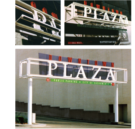 Downtown Plaza, vehicle entrances